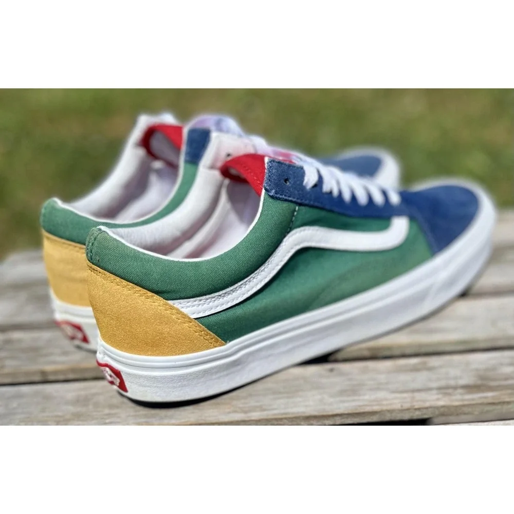 Vans Old Skool Shoes Mens Size 9.5 Skate Canvas Sneakers Classic Low Top Casual‎